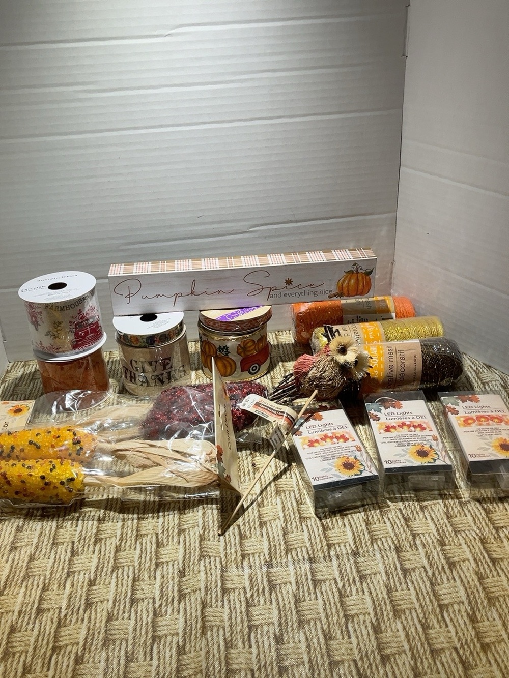 Autumn Harvest Crafting Supplies Bundle - Orange, Yellow, Brown